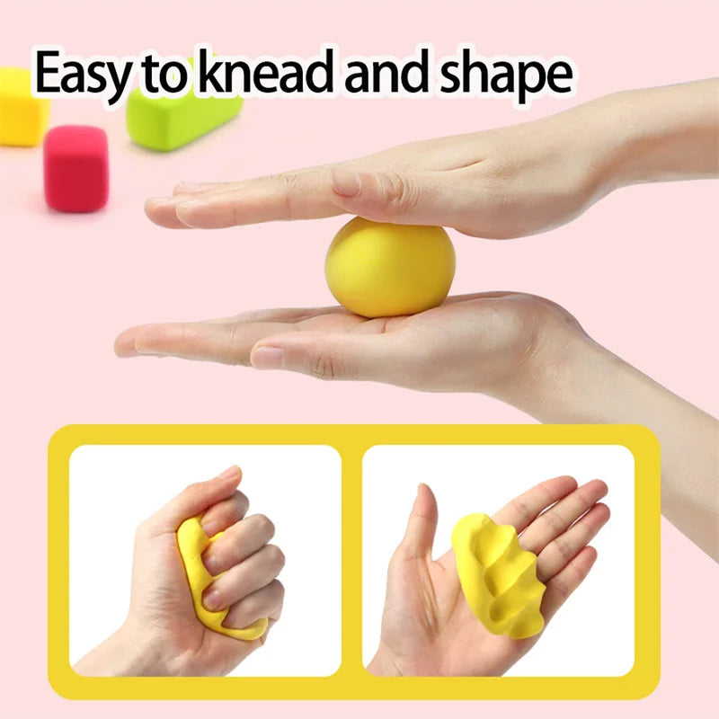 12/24/36pcs Color Clay Air-dried Clay Set DIY Crafts Ultra Light Plastic Clay with Carving Tools for Friends Children Gifts
