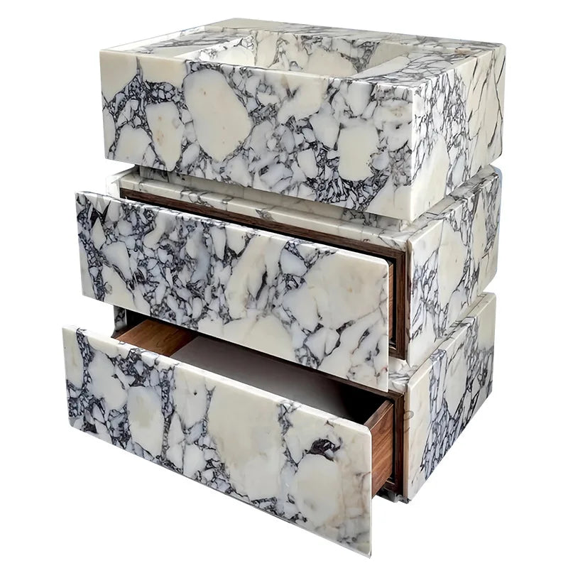 Italian Minimalist Luxury Marble Kitchen Island Dining Table - , Natural Stone Countertop for Open-Concept Kitchen & Modern Home