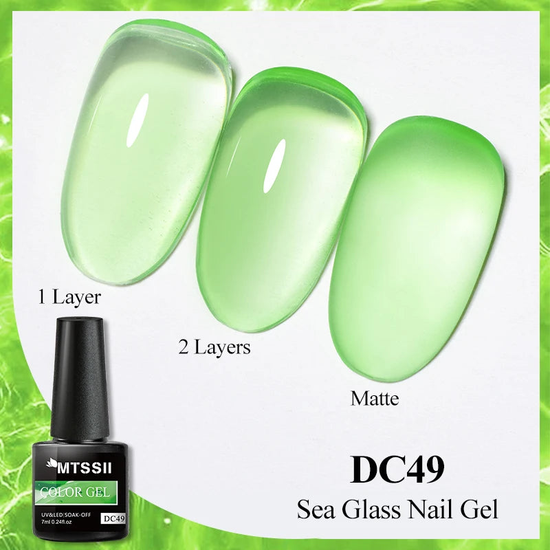 Mtssii 7ml Neon Snowflake Gel Nail Polish Fluorescent Gel UV LED Semi Permanent Glitter Snow Sequins Nails Art Design Varnishes