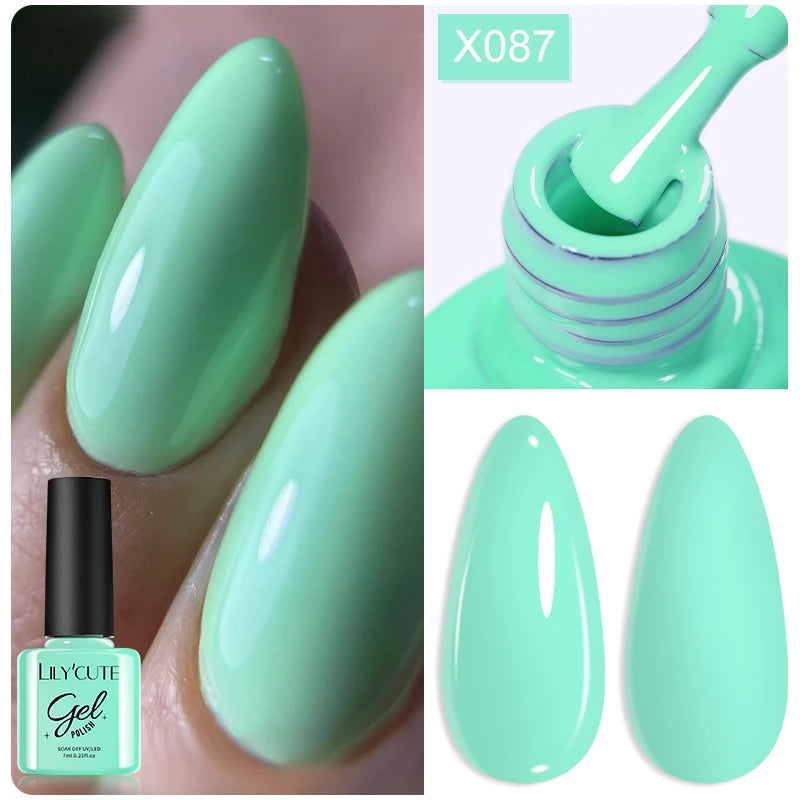 LILYCUTE 7ml Neon Reflective Nail Gel Polish Dark Flash Glitter Effect Fluorescent Gel Soak Off UV Gel Summer Nail Art Varnish