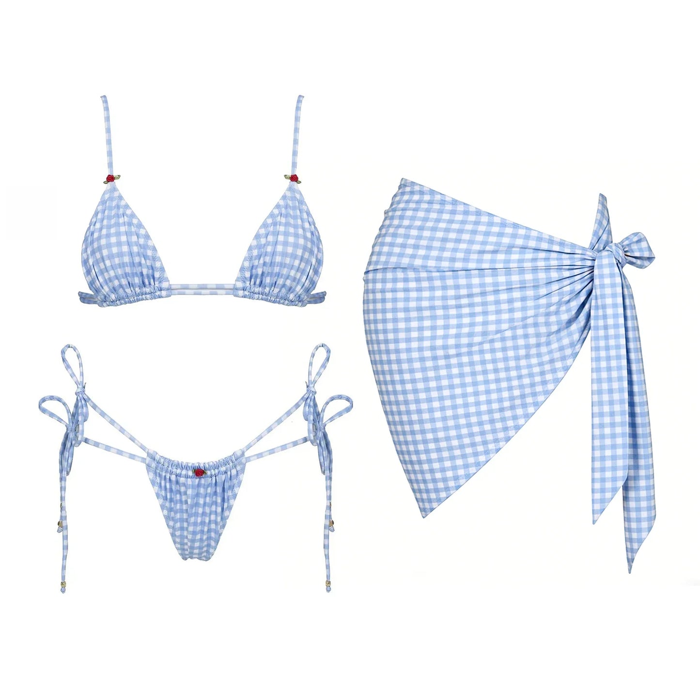 3Pcs Micro Bikinis 2026 Swimwear Women Swimsuit Sexy Brazilian Bikini Set Printed Beachwear Push Up Bathing Suit biquini Female