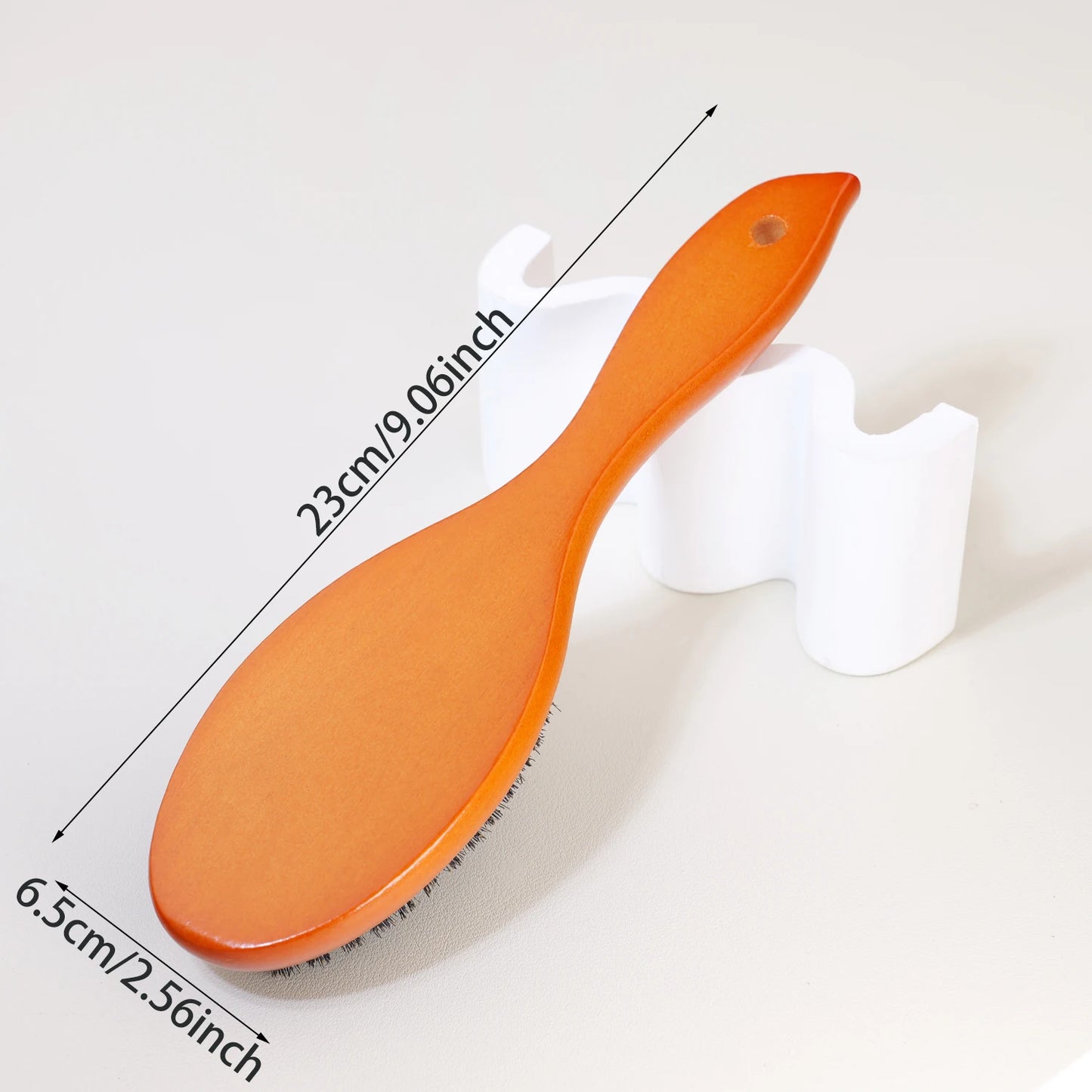 Unfold styling airbag comb, one piece wooden handle, bristle hair brush, salon hair care,Special for real hair wigs