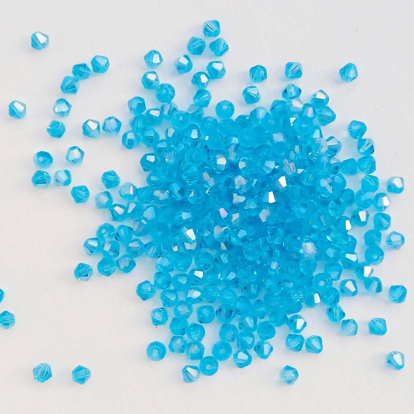100pcs Multicolor Crystal Bicone Shaped Beads Loose Spacer Glass Beads for Jewelry Making Bracelet Necklace Earring Accessories