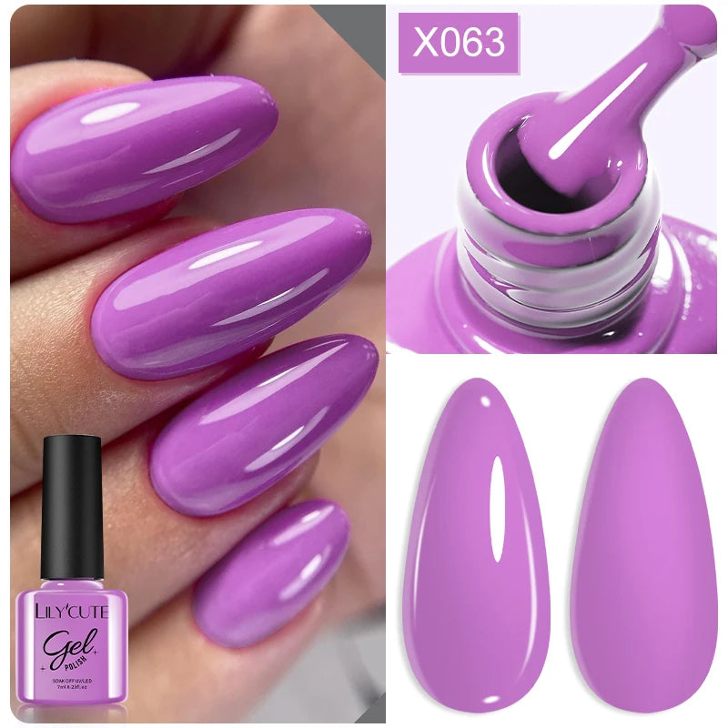 LILYCUTE 7ml Neon Reflective Nail Gel Polish Dark Flash Glitter Effect Fluorescent Gel Soak Off UV Gel Summer Nail Art Varnish