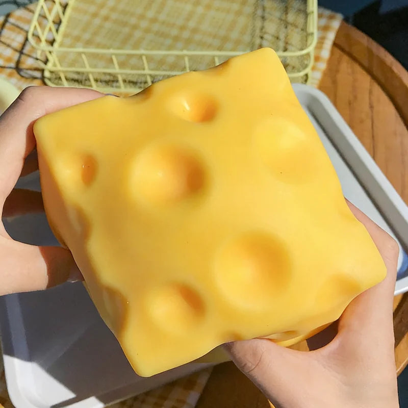 Cheese Squishy Stress Toy | Slow Rebound Squeeze Fidget Ball
