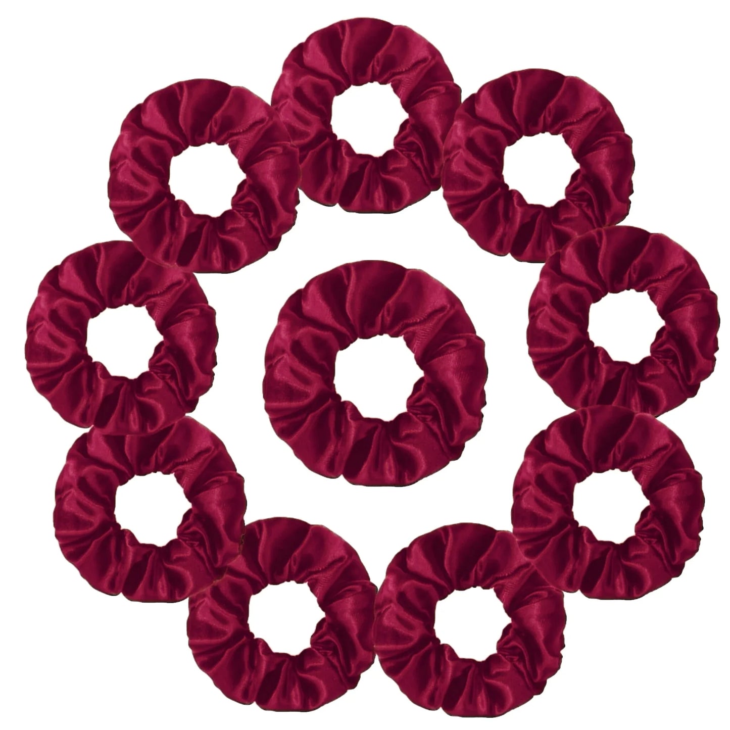 Satin Scrunchies Set for Women & Girls – 25/10/6 Pcs Elastic Hair Bands | Soft Silk Ponytail Holders & Fashion Hair Accessories