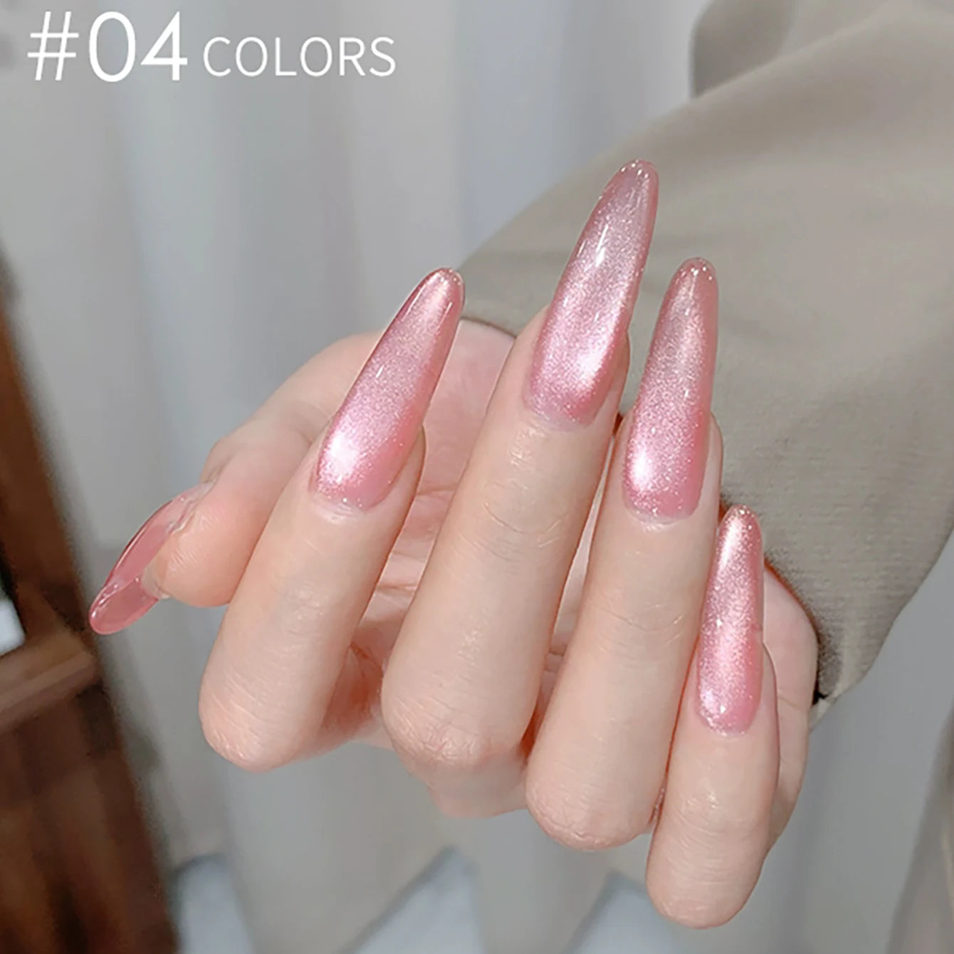 MIANEL 1-18pcs12ML Summer Hot Selling Rainbow Candy Colorful Cat Eye Gel Nail Polish New Porcelain White Glass Beads Nail Polish