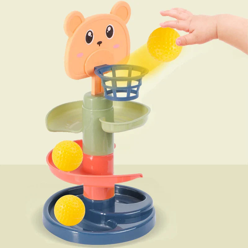 Montessori Push Pop Rolling Ball Track