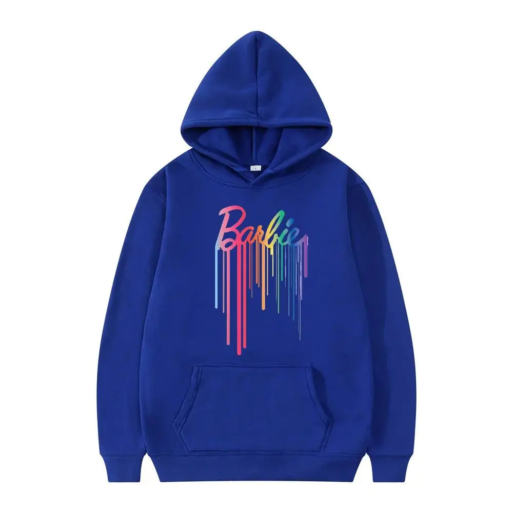 New 2024 Women's Dripping Paint Pullover Sweatshirt Spring Autumn M Size Comfortable Soft Fabric Casual Streetwear