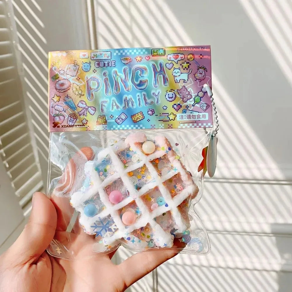 Kawaii Squishy Food Toys | Stress Relief Fidget Donuts Waffle Cake