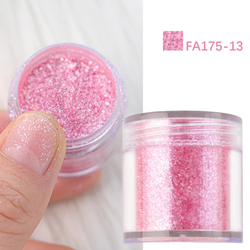 5g Laser Holographic Bulk Glitter Nail Shining Sparkly Pigment Loose Fine Glitter Reflective Gel Polish Accessories Nail Powder