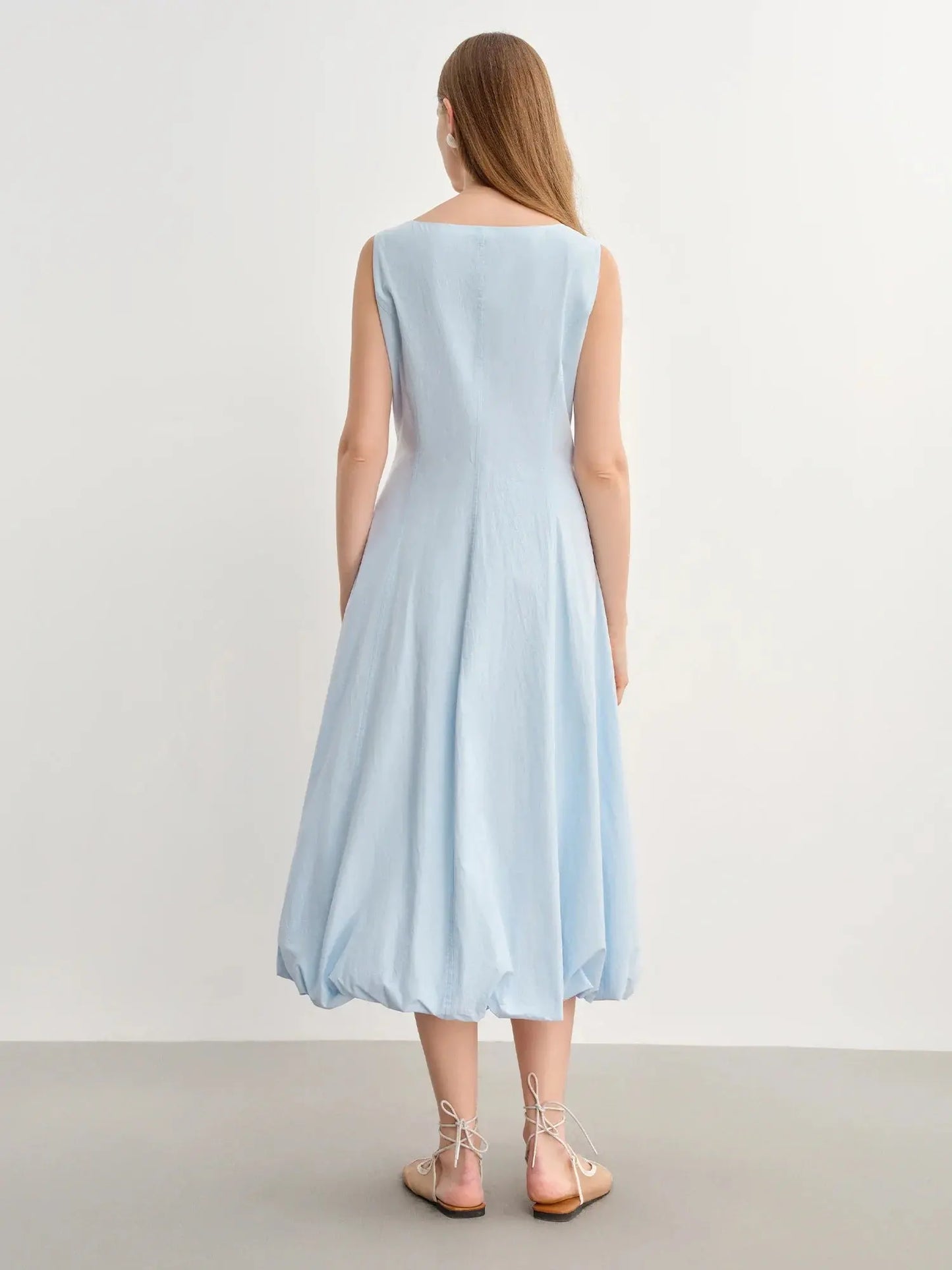 New French Style Plus Size Strappy Dress