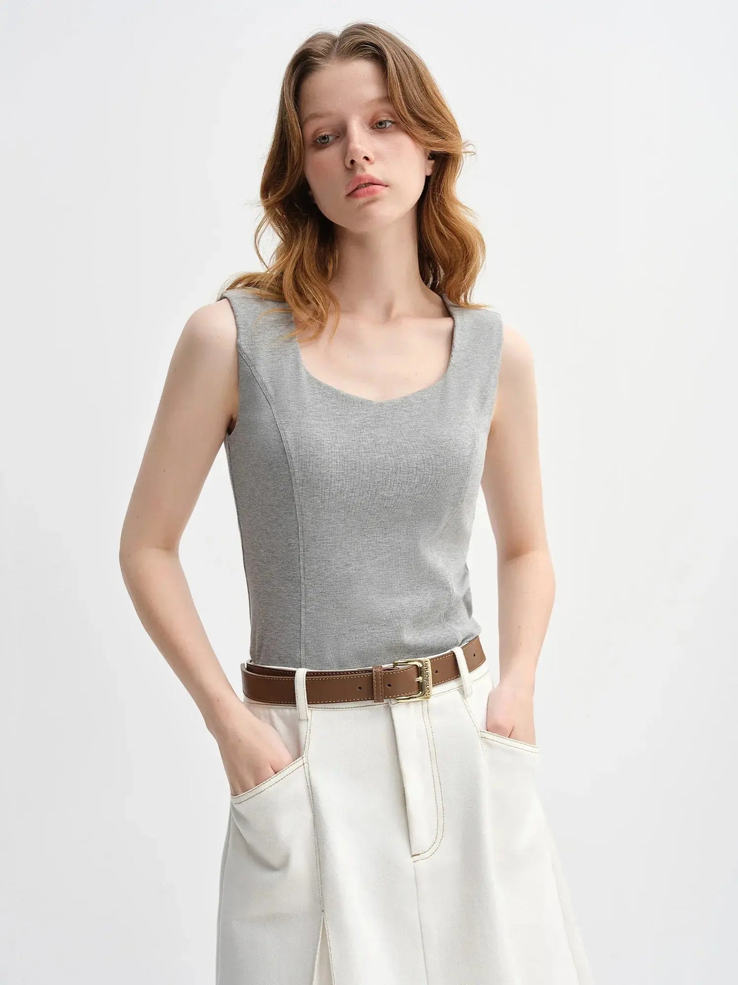 Plus-Size Fitted Tank