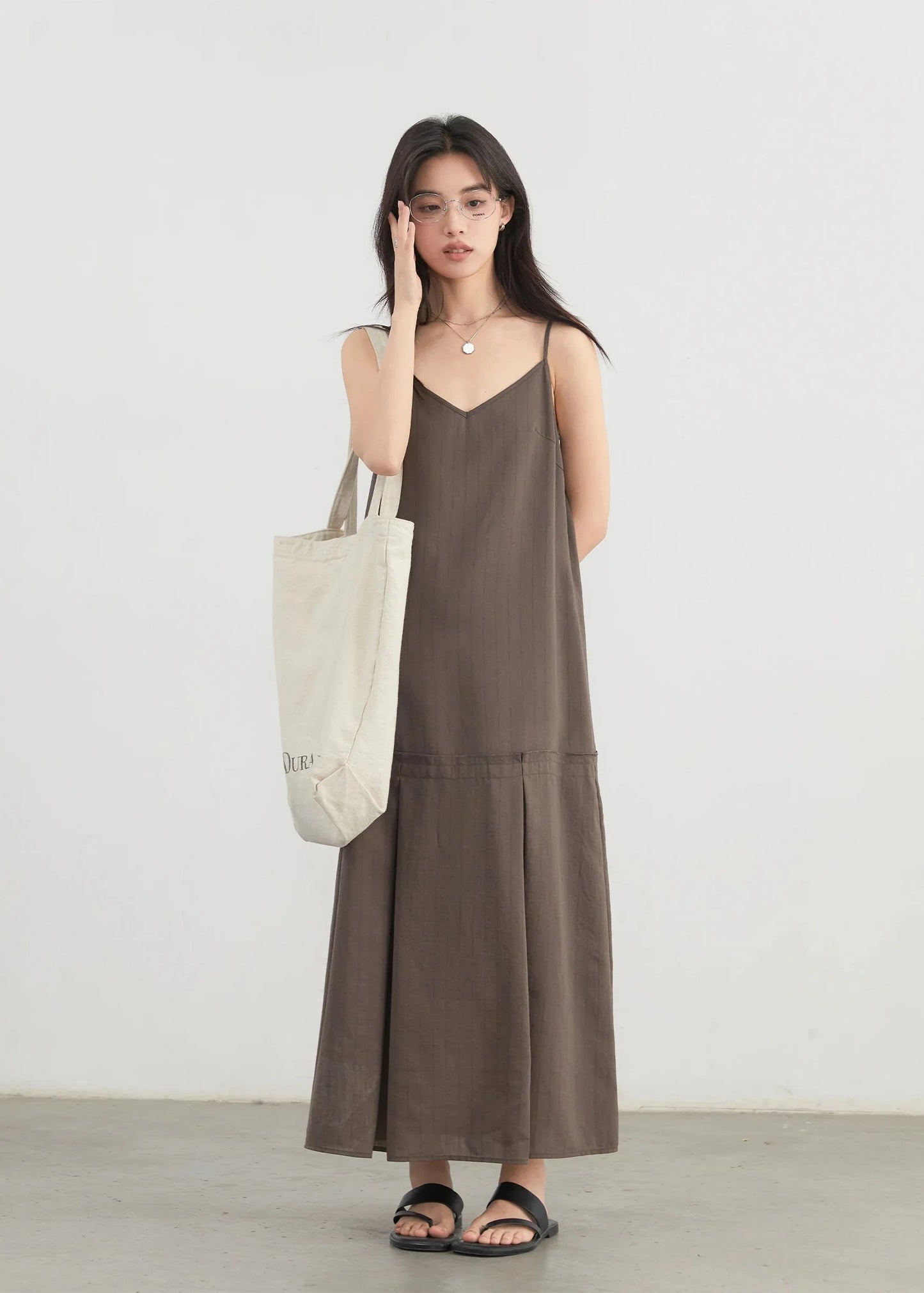 Women’s 2-Piece Striped Dress Set Casual Shirt & Camisole