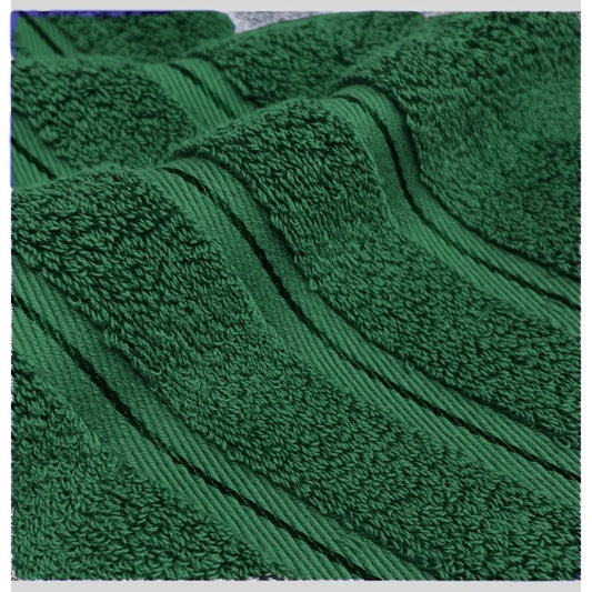 High Quality 100%Cotton Towel Set Bundle,Solid Dark Green Hand+Face+Bath Towel,Soft Absorbent Washcloth For Hotel Home Gift 3pcs
