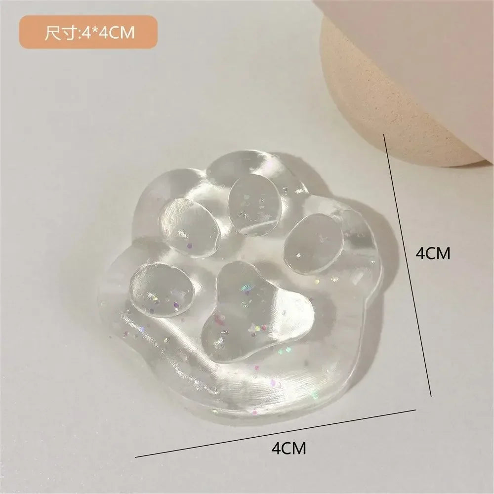 Mini Cat Paw Squeeze Toy | Silicone Pinch Decompression Toy