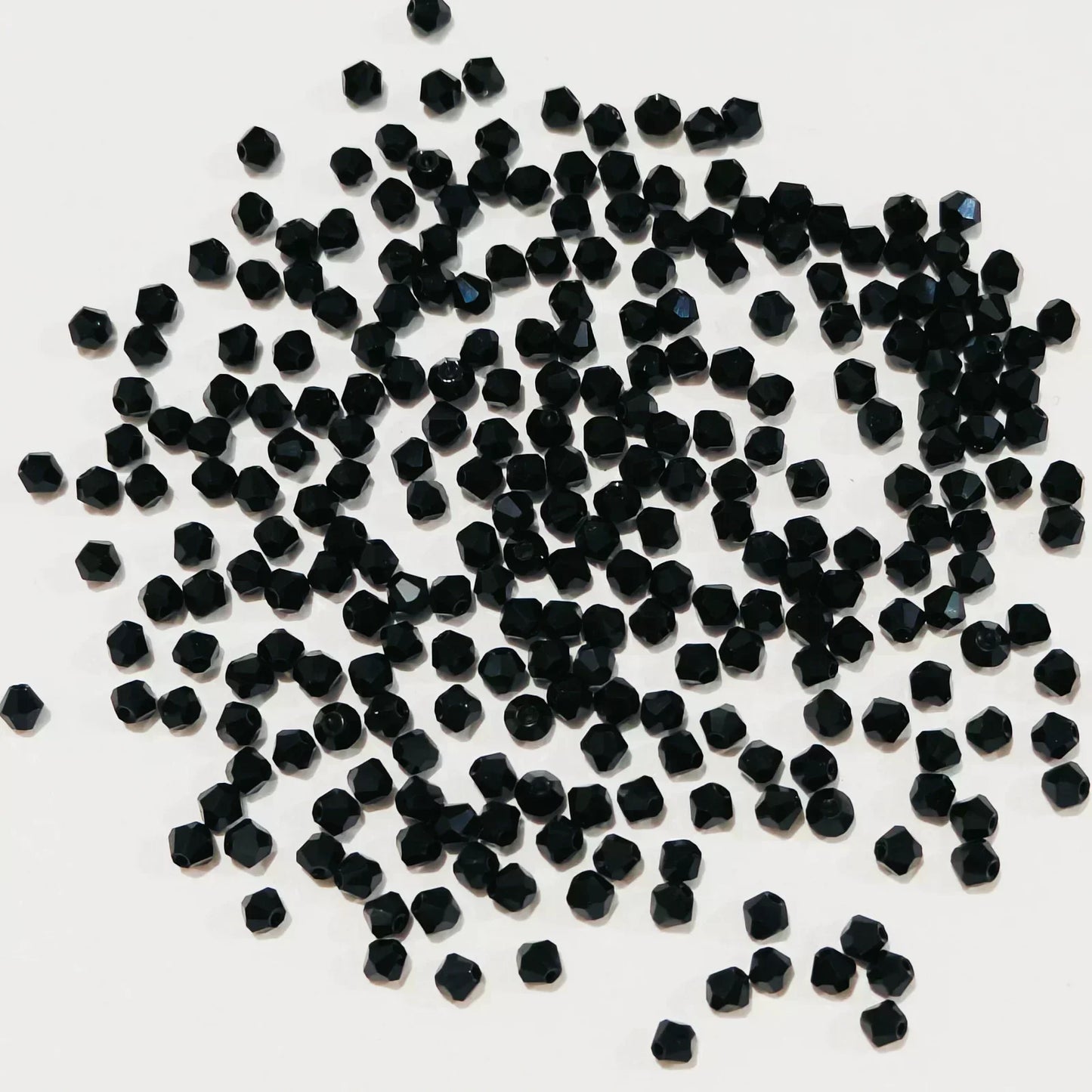100pcs Multicolor Crystal Bicone Shaped Beads Loose Spacer Glass Beads for Jewelry Making Bracelet Necklace Earring Accessories