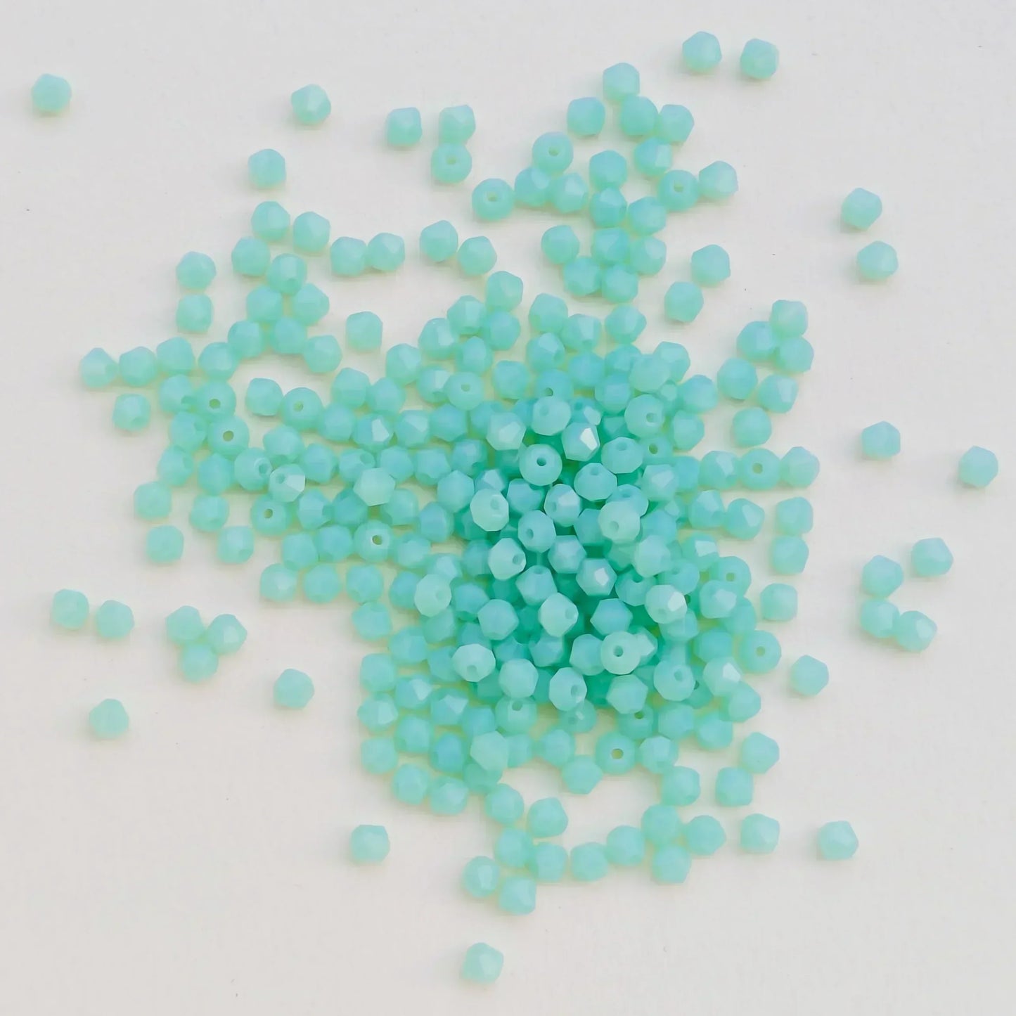100PCS Bicone Crystal Glass Bead Colorful Loose Spacer Glass Bead for Jewelry Making DIY Necklace Earrings Bracelets Accessories