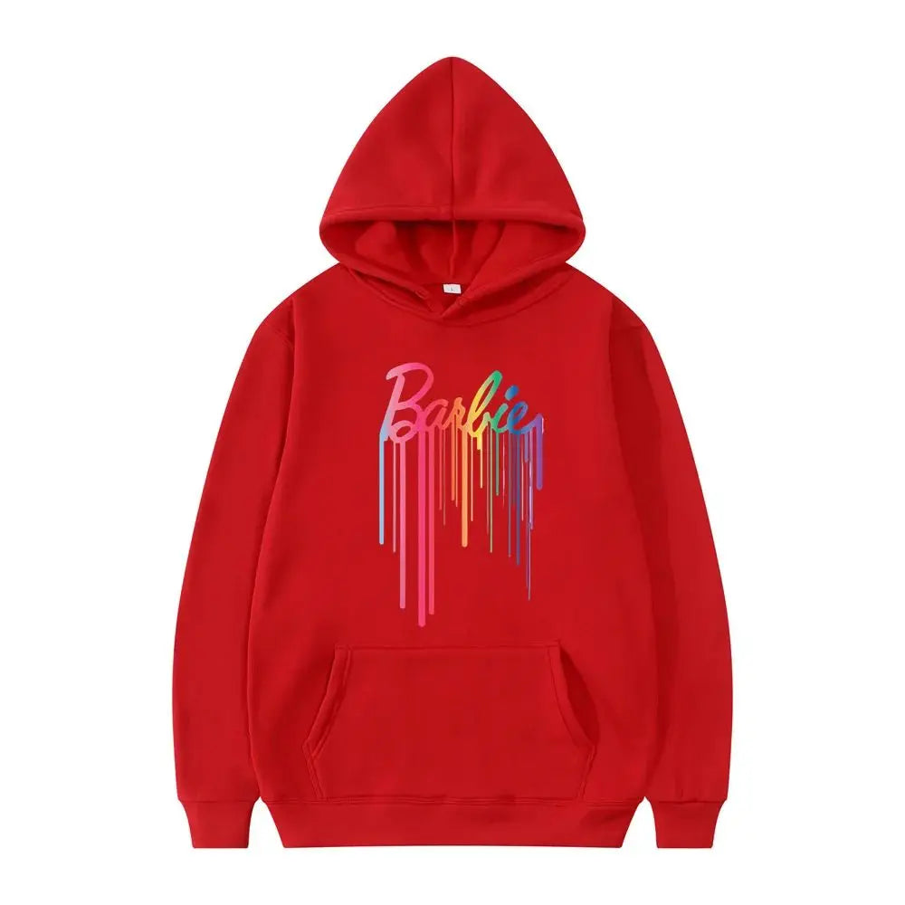 New 2024 Women's Dripping Paint Pullover Sweatshirt Spring Autumn M Size Comfortable Soft Fabric Casual Streetwear