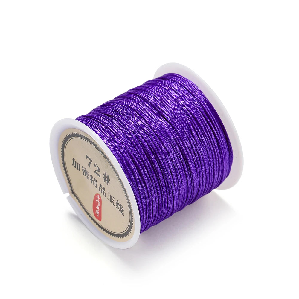 10/50M 0.8mm Nylon Thread Cord Chinese Knot Bracelet Braided String for DIY Tassel Beading Shamballa String Jewelry Making