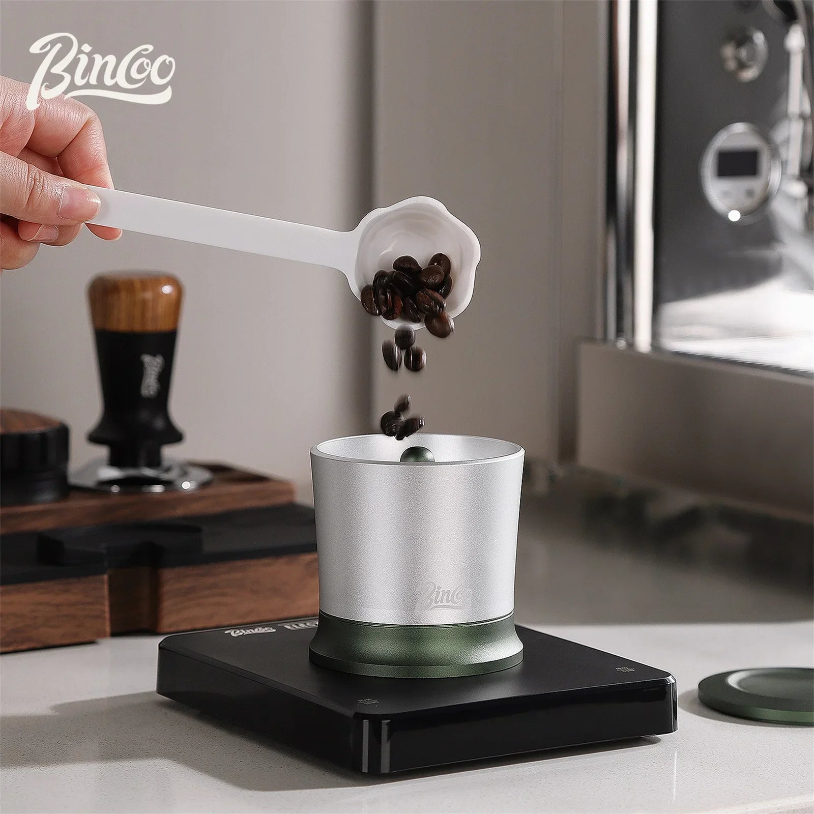Espresso Dosing Shaker 58mm - Coffee Grounds Receiver Cup, Barista Accessory-4