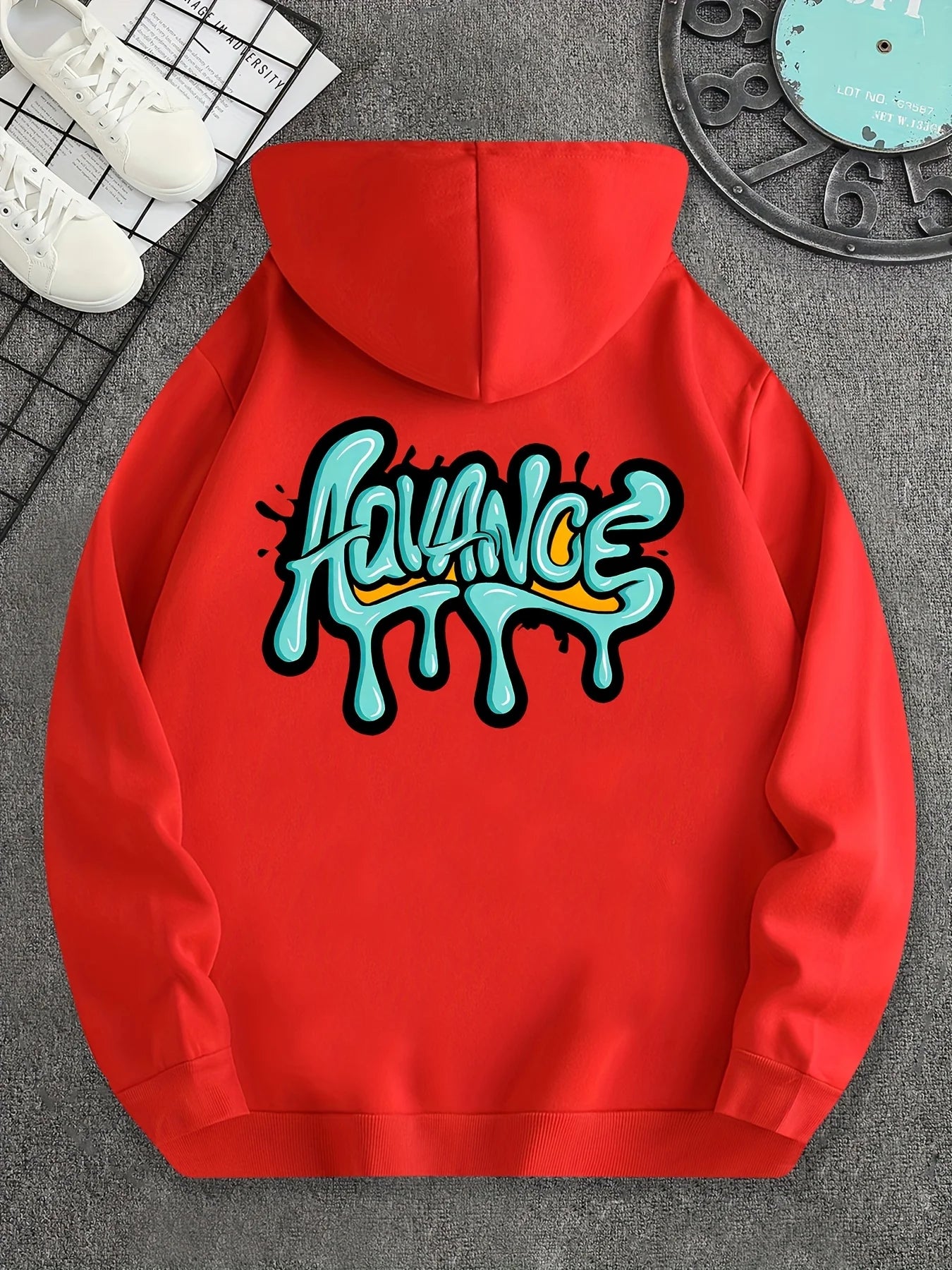 ADVANCE Graffiti Hoodie - Urban Street Style Sweatshirt