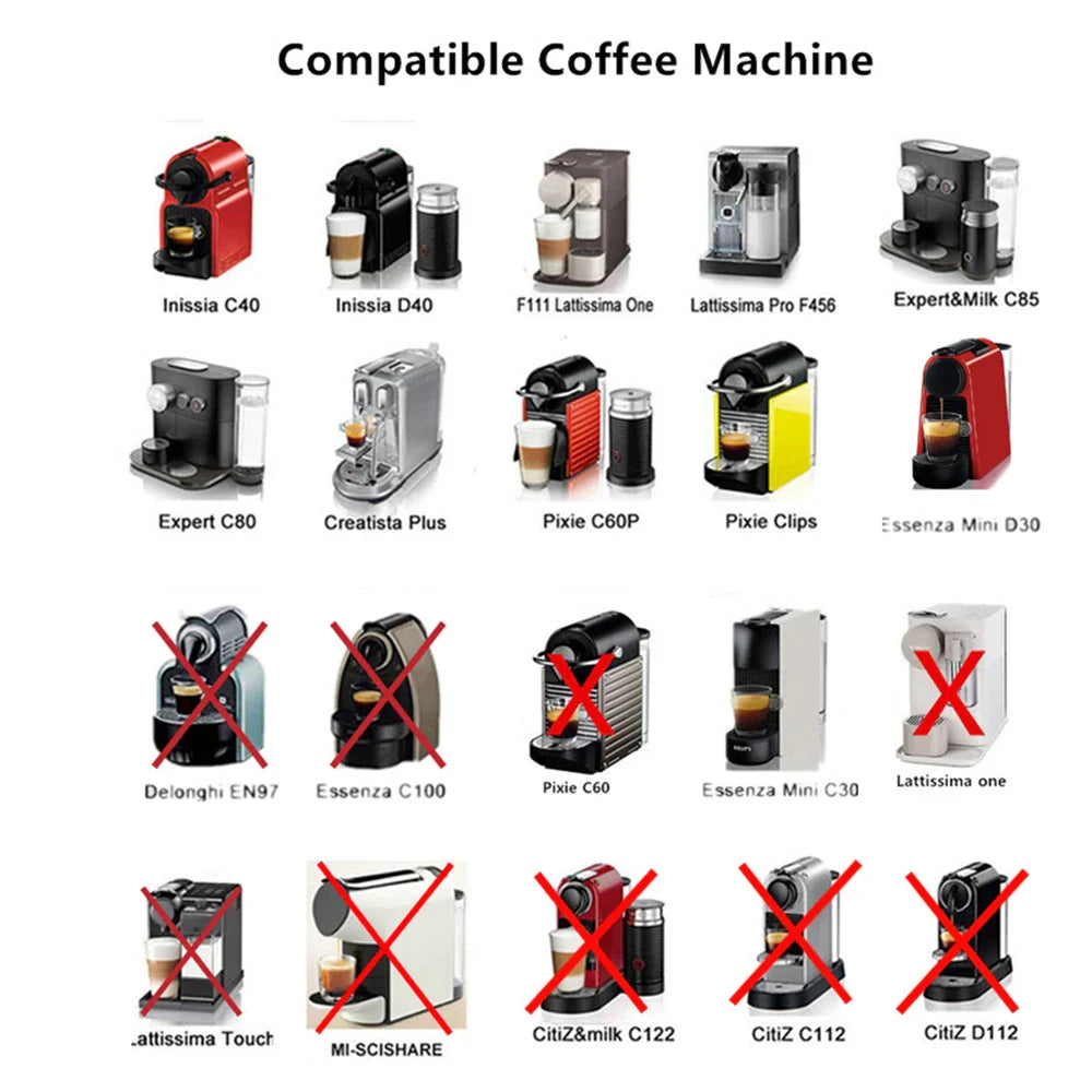 Reusable Nespresso Capsules Stainless Steel Refillable Coffee Pods f-2