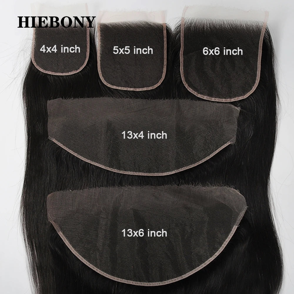 Invisible 13x6 HD lace Frontal Straight 5x5 6x6 7x7 HD Lace Closure Match All Skin Color 100% Human Hair Pre Plucked Hairline
