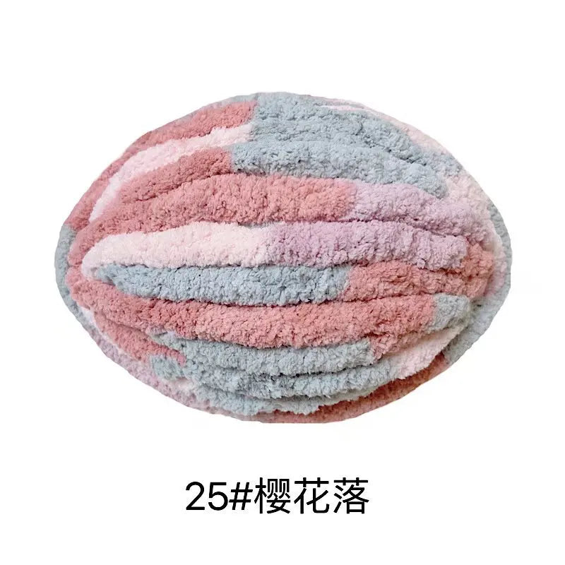 250g/Ball DIY Hand Knitting Chenille Yarn Thick Chunky Giant Yarn Cotton Thick Yarn for Scarf Cushion Handmade Crochet Hook Line