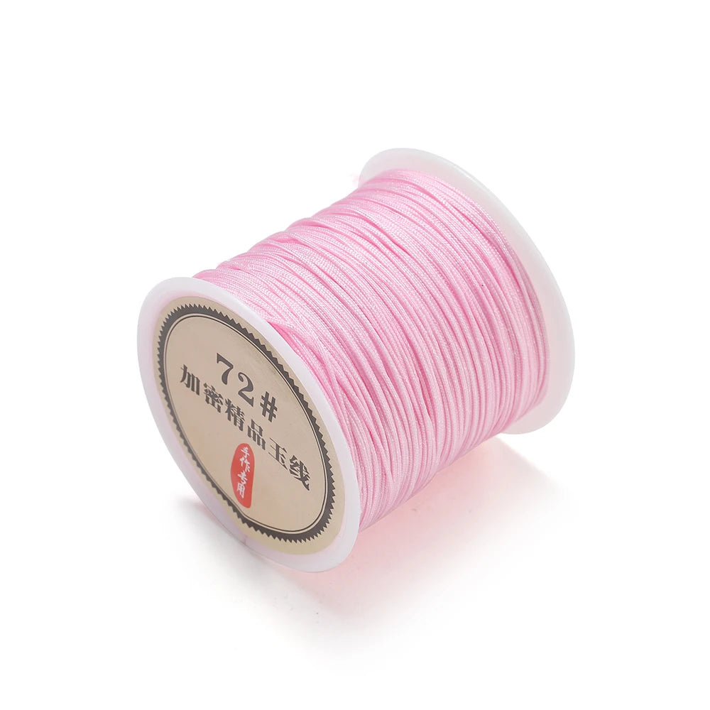 10/50M 0.8mm Nylon Thread Cord Chinese Knot Bracelet Braided String for DIY Tassel Beading Shamballa String Jewelry Making