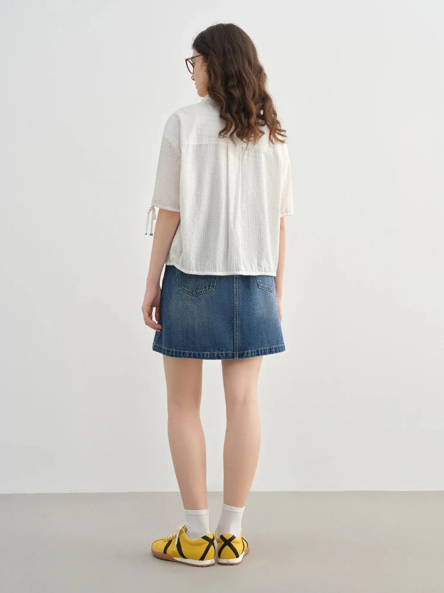 Quality Plus-Size Short-Sleeve Drawstring Shirt