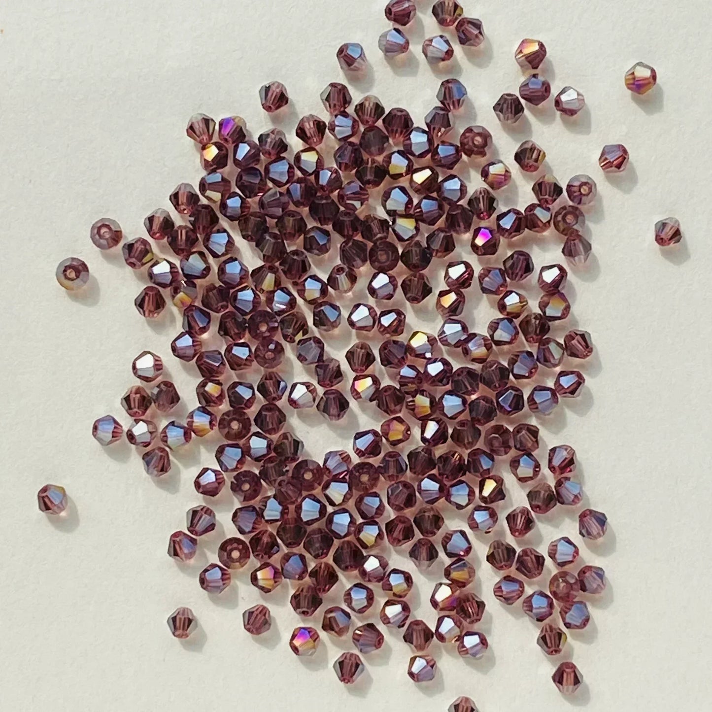 100pcs Multicolor Crystal Bicone Shaped Beads Loose Spacer Glass Beads for Jewelry Making Bracelet Necklace Earring Accessories