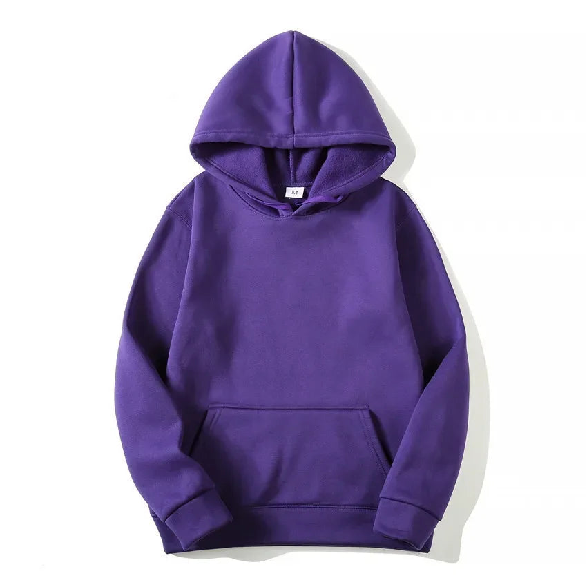 Plain - Casual Hoodie Sweatshirts