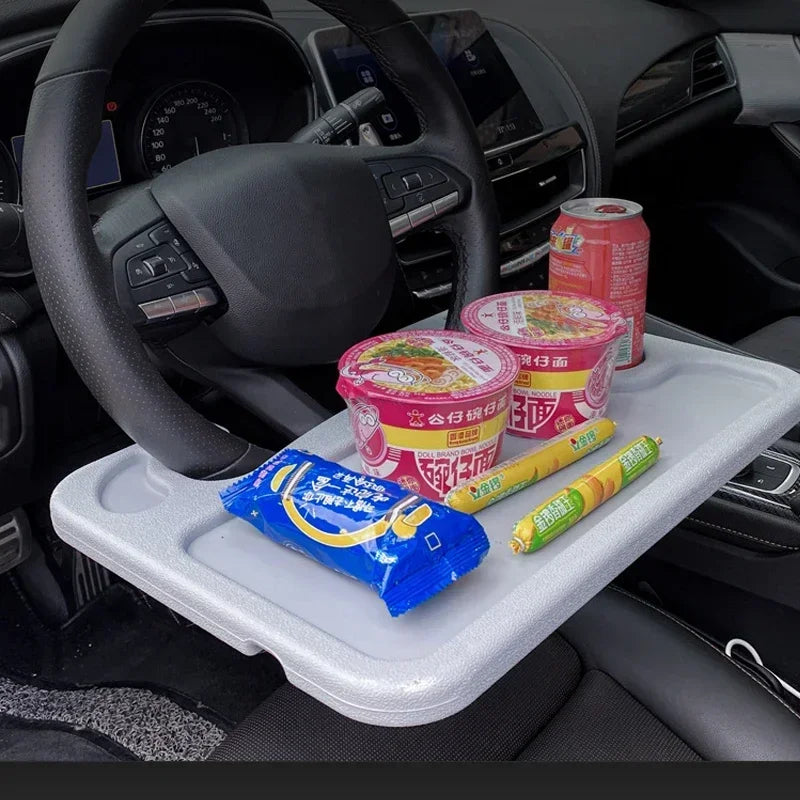 Multifunctional Car Table Holder Steering Wheel Car Laptop Computer Desk Mount Stand Table Work Cart Drink Food Coffee Holder