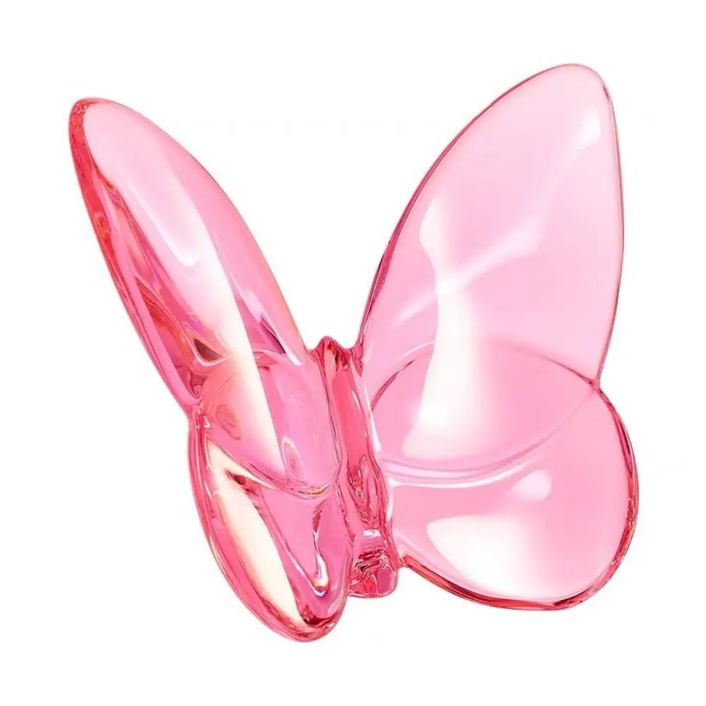 Multiple Color Crystal Butterfly Figurines Reflective Clear Crystal Glass Butterfly Ornament Vivid Super Winkling