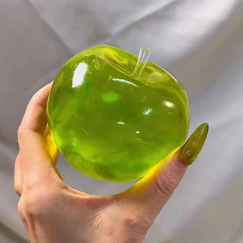 Green Apple Stress Ball | Squeeze Toy for ADHD Autism Slow Rebound Fidget Sensory Toy
