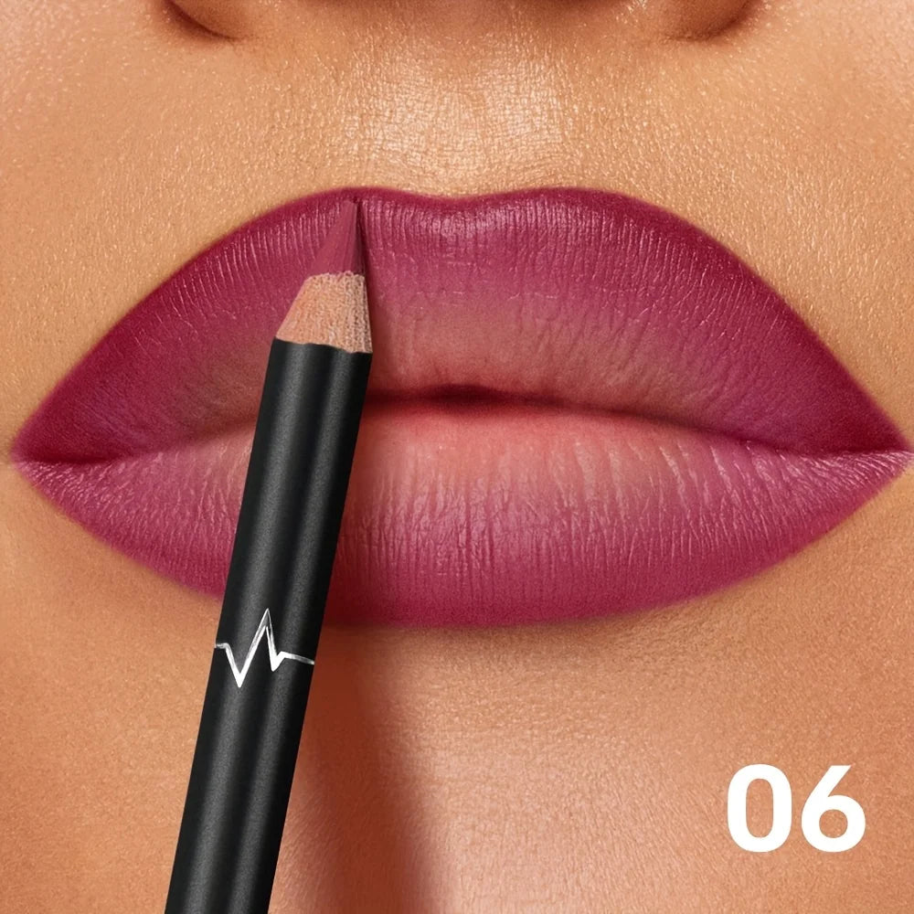 Super smooth and long-lasting lip liner pen, waterproof, sweat-proof and non-smudge, matte finish, outlining full lip shapes