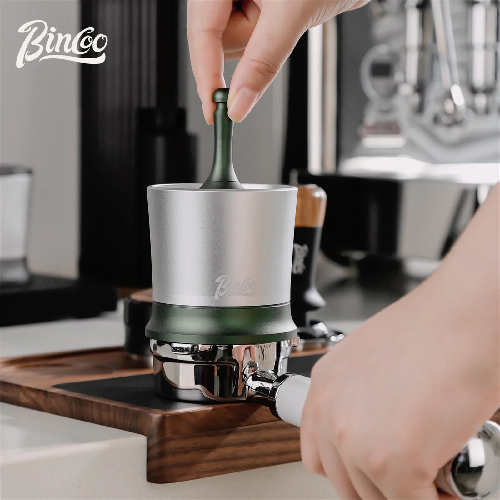 Espresso Dosing Shaker 58mm - Coffee Grounds Receiver Cup, Barista Accessory-1