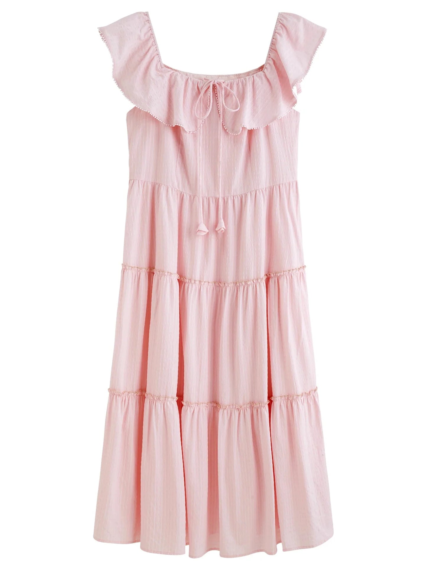 Plus Size Ruffled Maxi Dress Elegant Summer Style