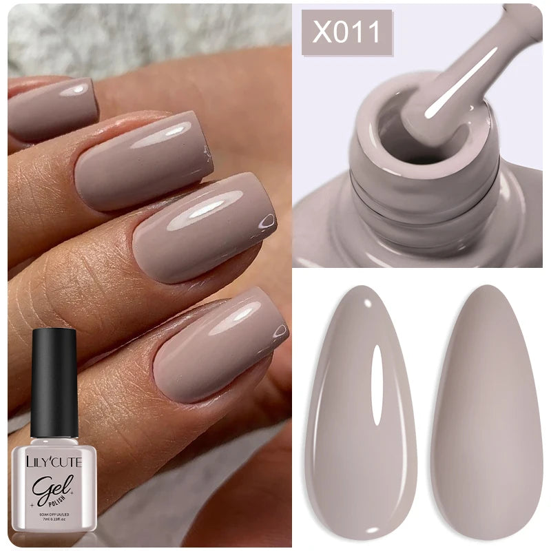 LILYCUTE 7ml Neon Reflective Nail Gel Polish Dark Flash Glitter Effect Fluorescent Gel Soak Off UV Gel Summer Nail Art Varnish