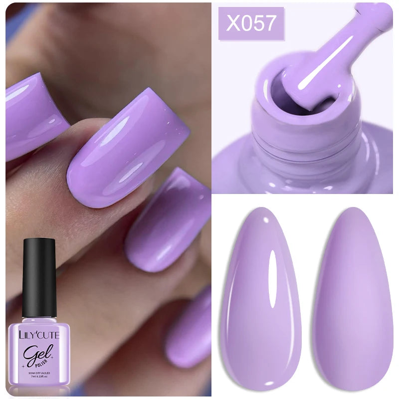 LILYCUTE 7ml Neon Reflective Nail Gel Polish Dark Flash Glitter Effect Fluorescent Gel Soak Off UV Gel Summer Nail Art Varnish
