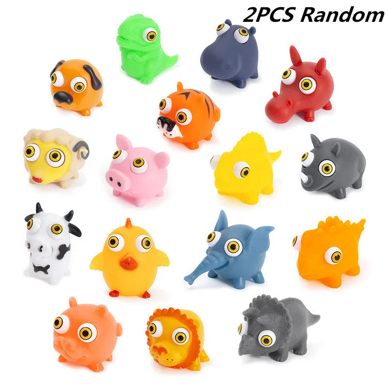 Anti Stress Flippy Brain Squishy Eye Popping Squeeze Fidget Toy | Stress Relief for Kids and Adults