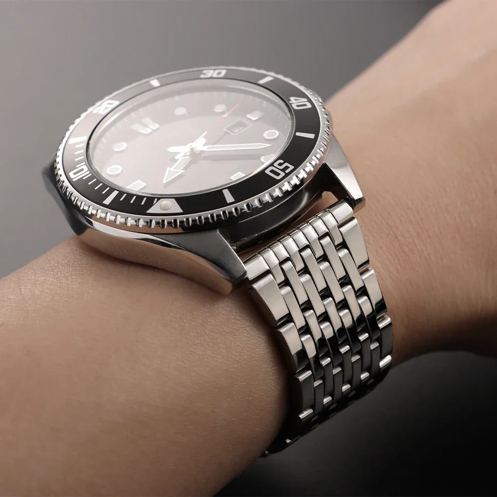 Stainless Steel Watchband Premium Bracelet Straps 18mm 20mm 22mm Universal Metal Watch Band Folding Buckle for Seiko for Rolex