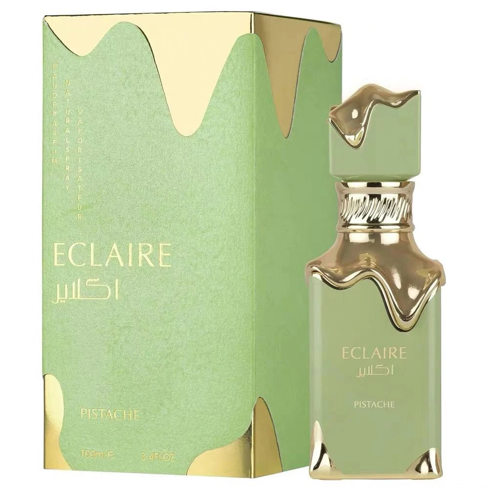 ECLAIRE pistachio - gourmet, nutty, creamy, musky - women's persistent light essence spray, 3.4 oz/100 ml