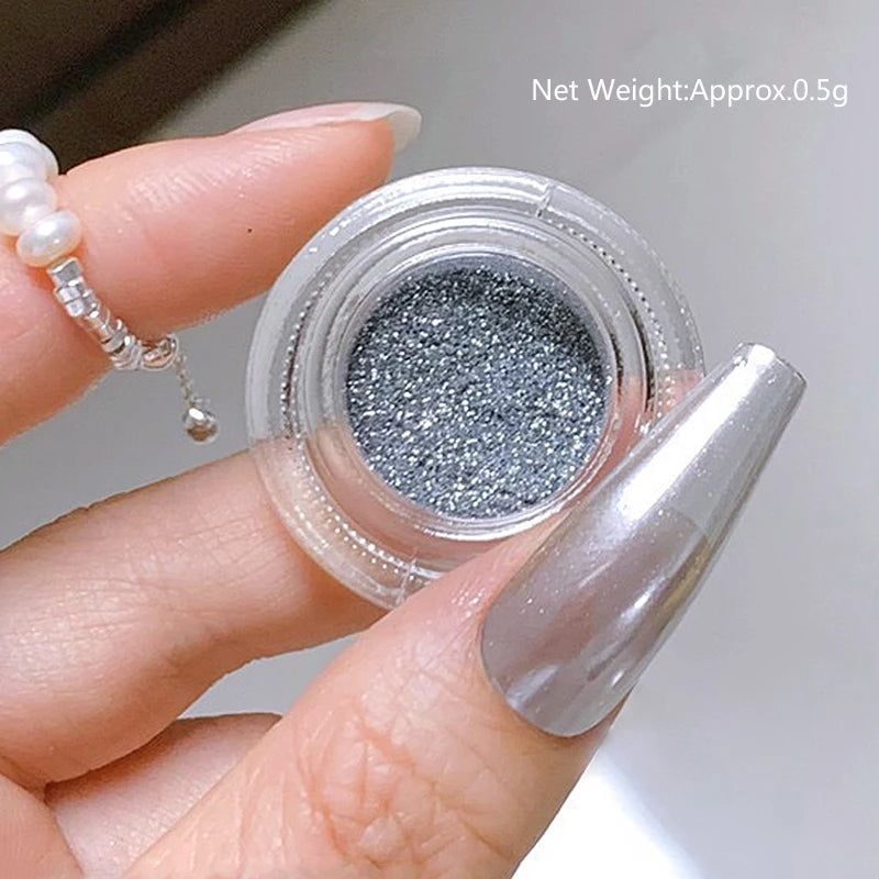 Reflective Magnetic Nail Powder Chameleon Glitter Dust Metallic Nail Art Chrome Shiny Pigment Supplies Nail Manicure Decorations