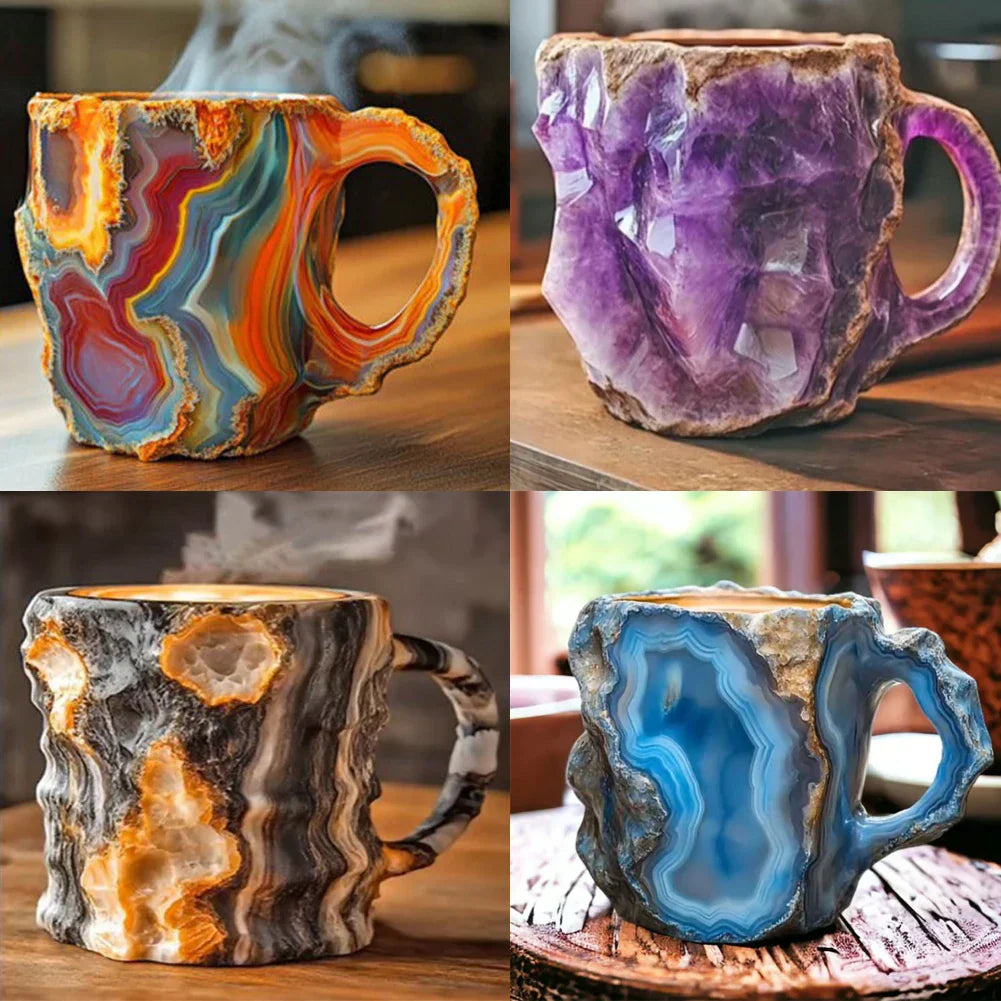 Crystal Coffee Mug – 14oz (Mineral-Inspired Resin Design)-2