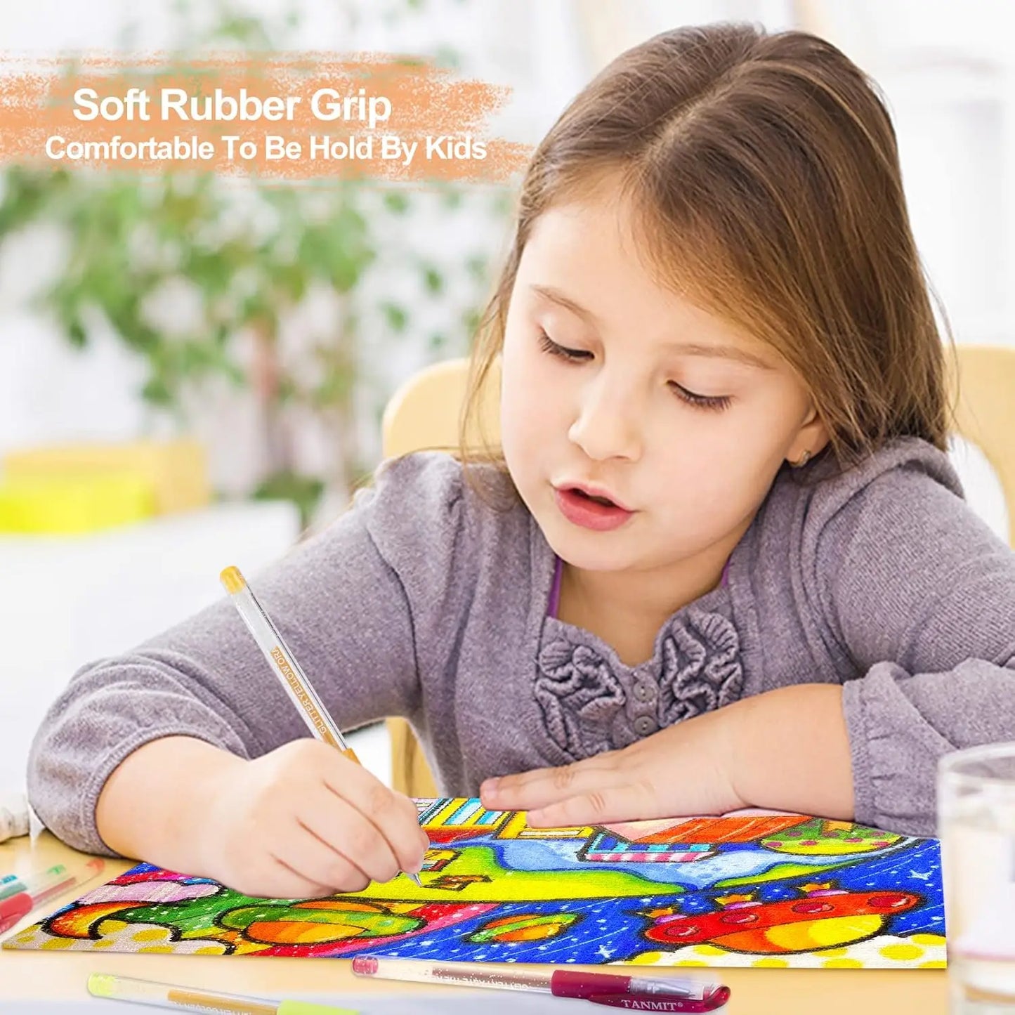 160 Glitter Gel Pens Set with Case, 40% More Ink for Coloring Books, Drawing & Writing