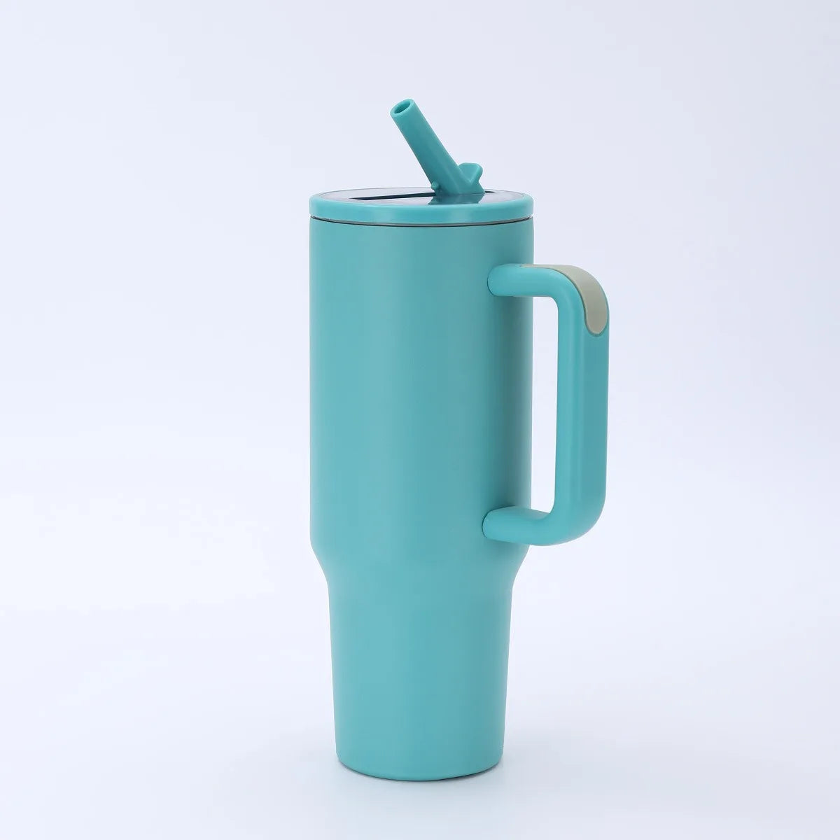 Personalized Custom Name Stainless Steel Insulated Cup With Handle And Straw For Car Use Suitable For Fitness And Outdoor Travel