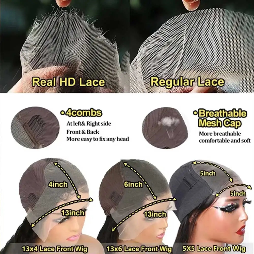 Highlight Wigs Colored Straight Lace Front Human Hair Wigs For Women Honey Blonde Straight 13x4 Hd Lace Frontal Wigs Human Hair
