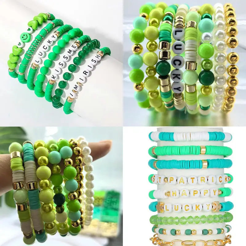 2220pcs Clay Beads Bracelet Making Kit 24 Colors Flat Preppy Beads Polymer Clay Beads for Friendship Bracelets Making Craft DIY
